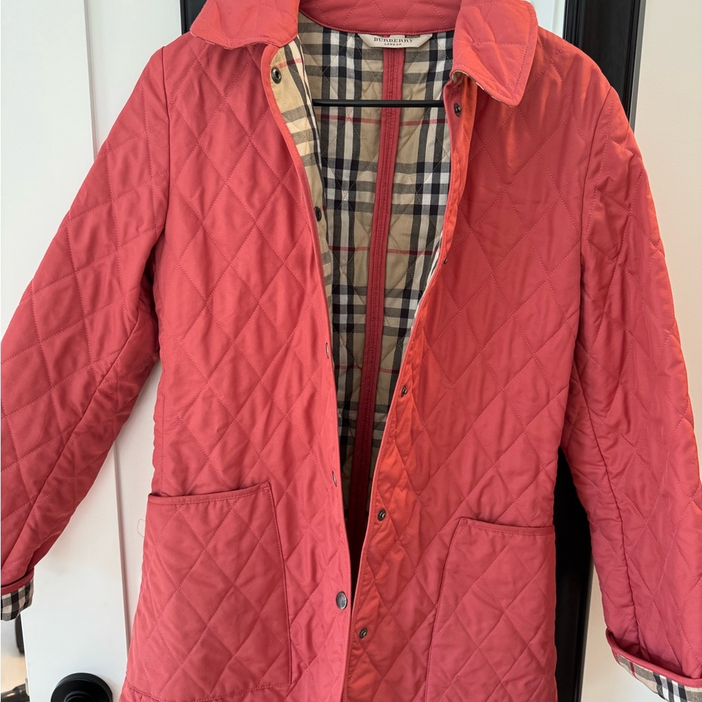 Burberry Women’s Quilted Jacket - Coral